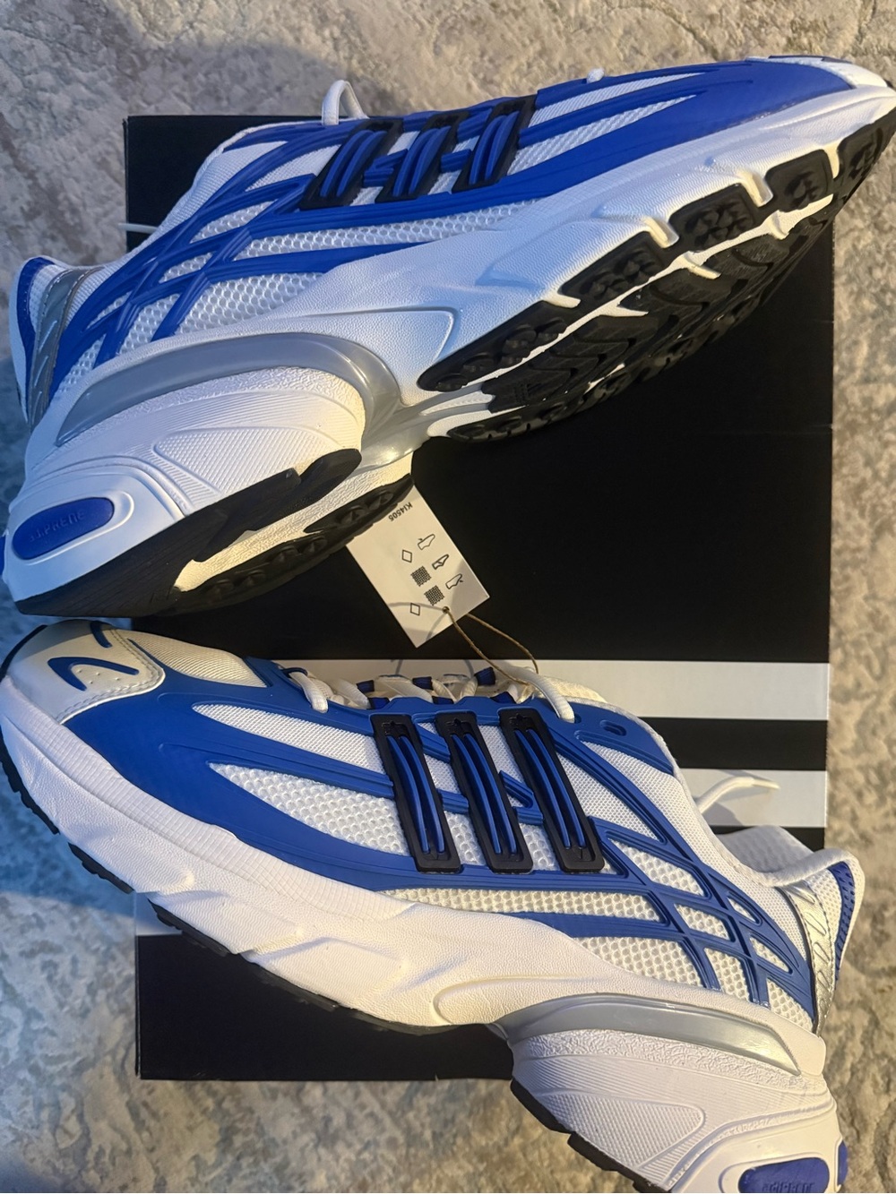 adidas Adistar XLG 2.0 Men's Athletic Shoes - Blue, White & Silver Accents